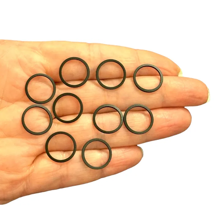 Peppy Beads Rings Black Plated 14mm Connector Rings 14mm Closed Black Rings 10 pcs in a pack