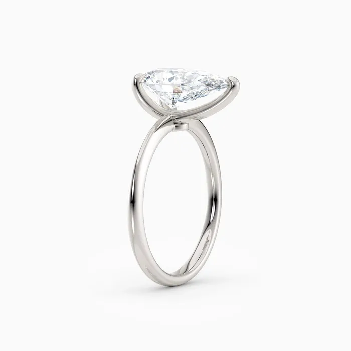 Rings Honey Jewelry Co Lolo Thin Pear Cut Solitaire Engagement Ring