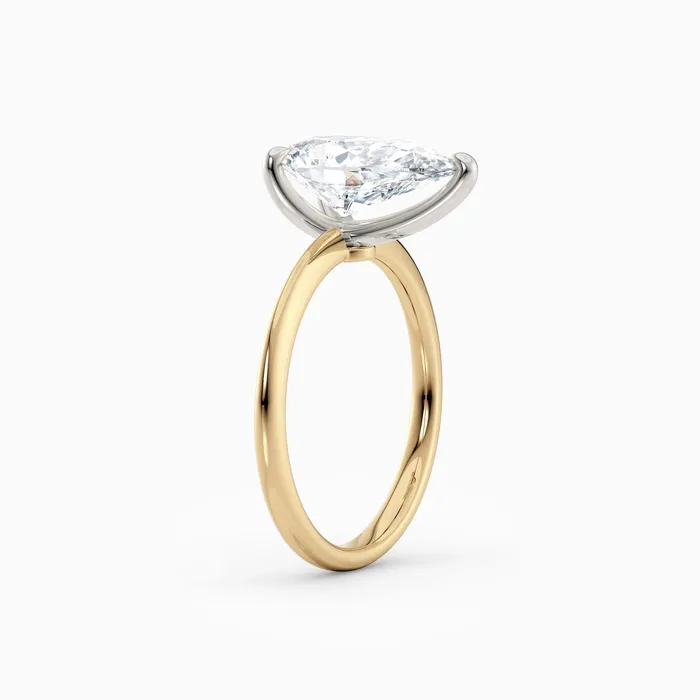 Rings Honey Jewelry Co Lolo Thin Pear Cut Solitaire Engagement Ring