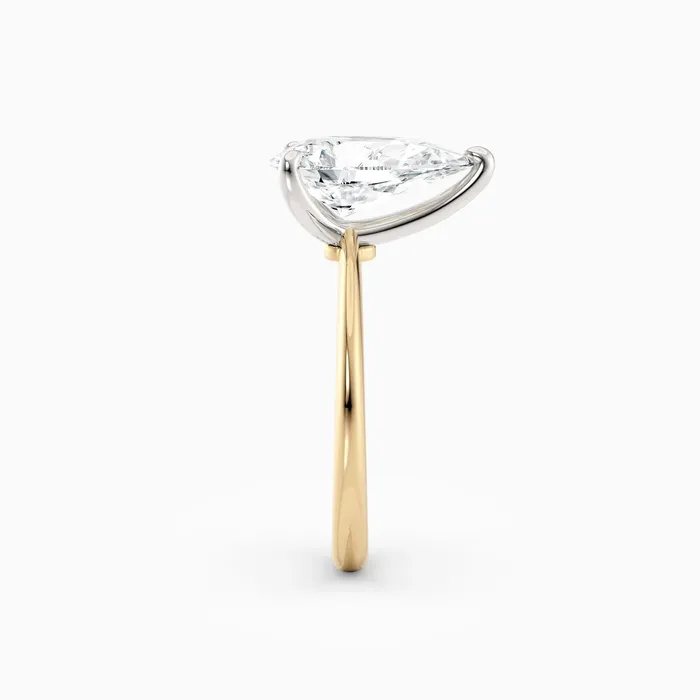 Rings Honey Jewelry Co Lolo Thin Pear Cut Solitaire Engagement Ring