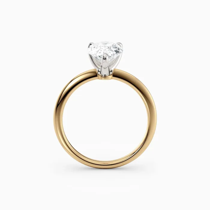 Rings Honey Jewelry Co Lolo Thin Pear Cut Solitaire Engagement Ring