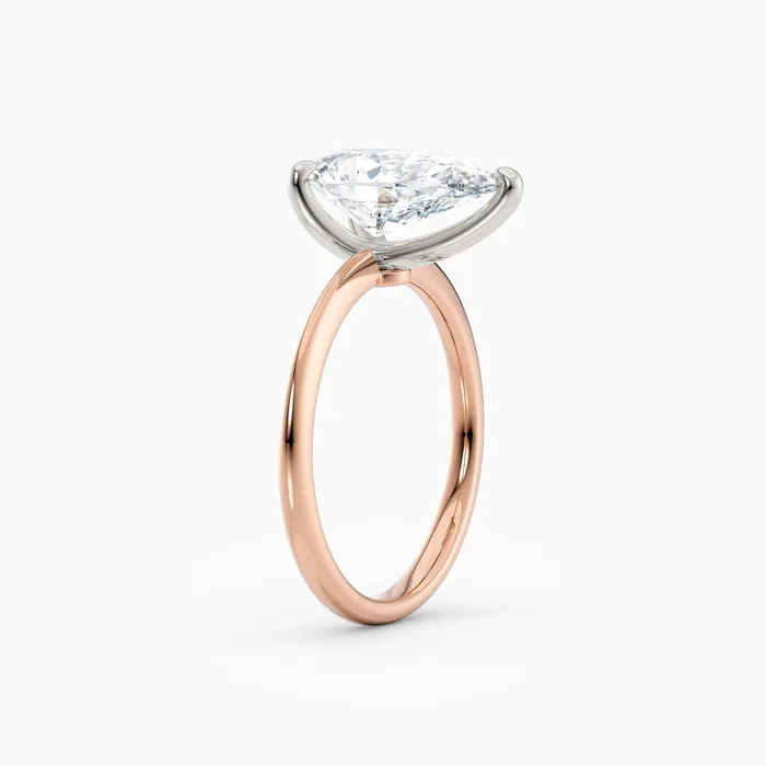 Rings Honey Jewelry Co Lolo Thin Pear Cut Solitaire Engagement Ring