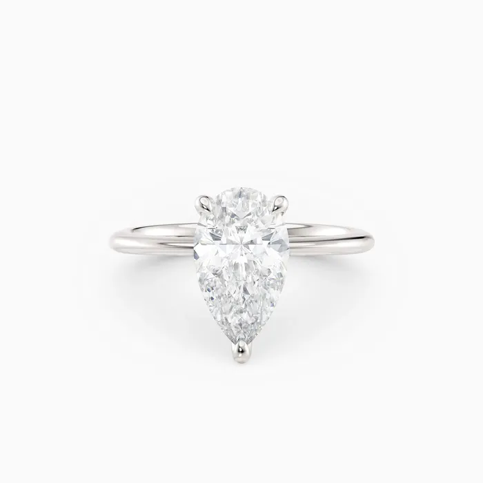 Rings Honey Jewelry Co Lolo Thin Pear Cut Solitaire Engagement Ring