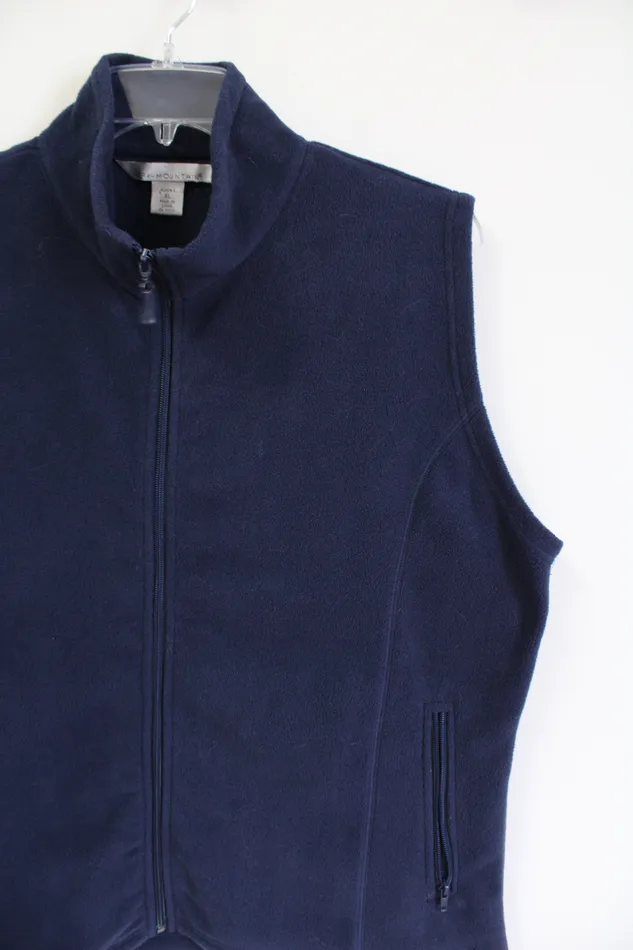 TriMountain Rings TriMountain Navy Blue Fleece Zip Up Vest XL