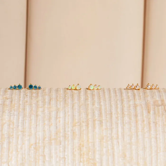 Earrings Luxe Collection Luxe3576 Birthstone Ear Studs Earrings Luxe Collection Luxe3576 Birthstone Ear Studs