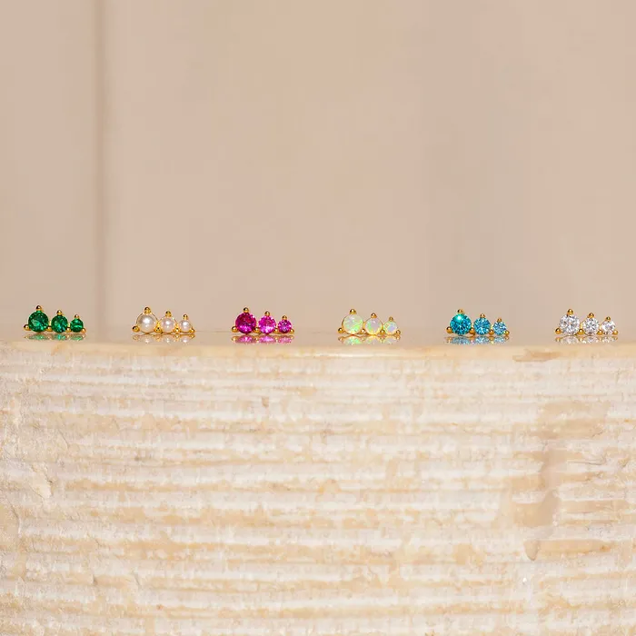 Earrings Luxe Collection Luxe3576 Birthstone Ear Studs Earrings Luxe Collection Luxe3576 Birthstone Ear Studs