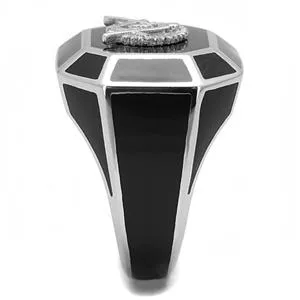 Green Rings CJE3282 Wholesale Mens Stainless Steel Epoxy Jet Masonic Ring Green Rings CJE3282 Wholesale Mens Stainless Steel Epoxy Jet Masonic Ring
