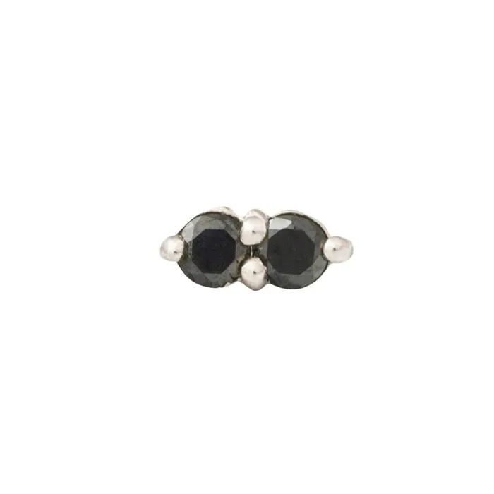threadless Gemini Pin in Gold with Gemstones Tawapa Earrings