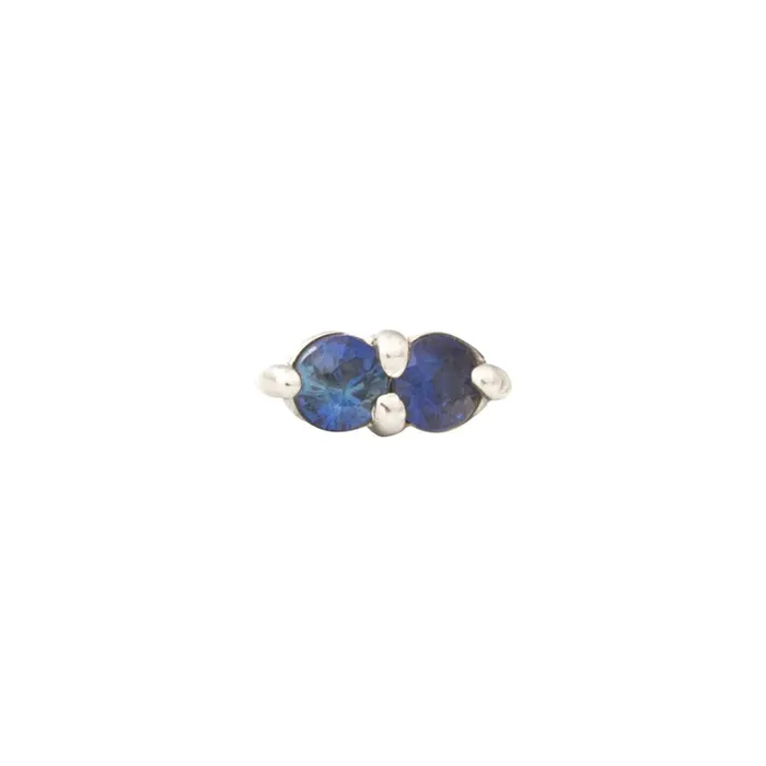 threadless Gemini Pin in Gold with Gemstones Tawapa Earrings