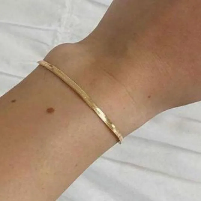 18K GoldFilled Snake Chain Bracelet Jewelvers Bracelets 18K GoldFilled Snake Chain Bracelet Jewelvers Bracelets