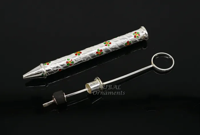 925 sterling silver new trendy Holi special Laddu Gopala colorful water Pichkari and Bucket best gift to Lord Krishna accessories su1010 TRIBAL ORNAMENTS Necklaces