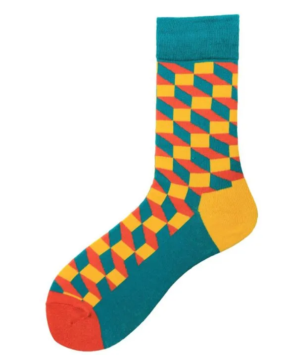 Earrings POLLY SF857 Teal Multi Rectangles Socks