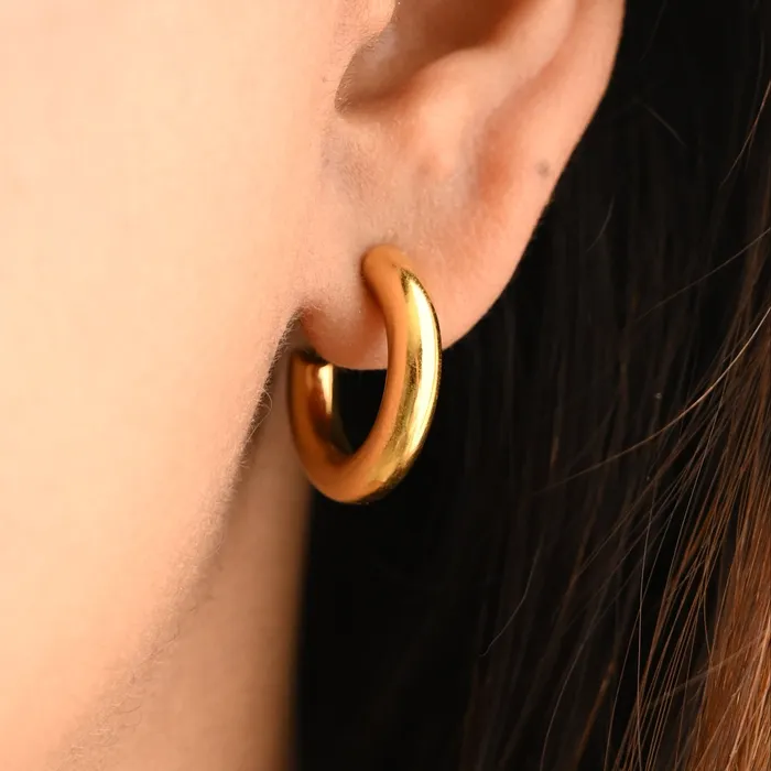 Jewelvers Earrings 18K GoldFilled Small Hoop Earrings