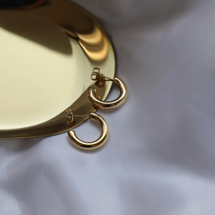 Jewelvers Earrings 18K GoldFilled Small Hoop Earrings Jewelvers Earrings 18K GoldFilled Small Hoop Earrings