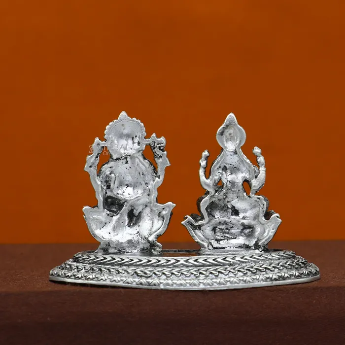 Necklaces TRIBAL ORNAMENTS 12 925 Sterling silver Lakshmi and Ganesha statue puja article figurine Diwali puja brings joy hope and wealth to the owners art718