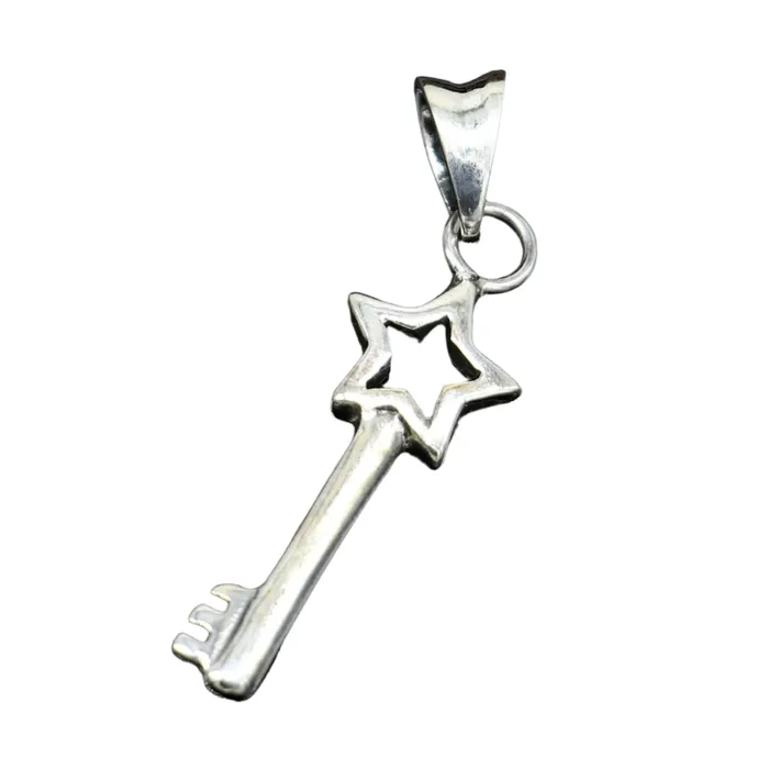 Necklaces TRIBAL ORNAMENTS 925 sterling silver vintage style handmade key and lock pendant amazing fancy stylish attractive pendant for boys and girls ssp1422