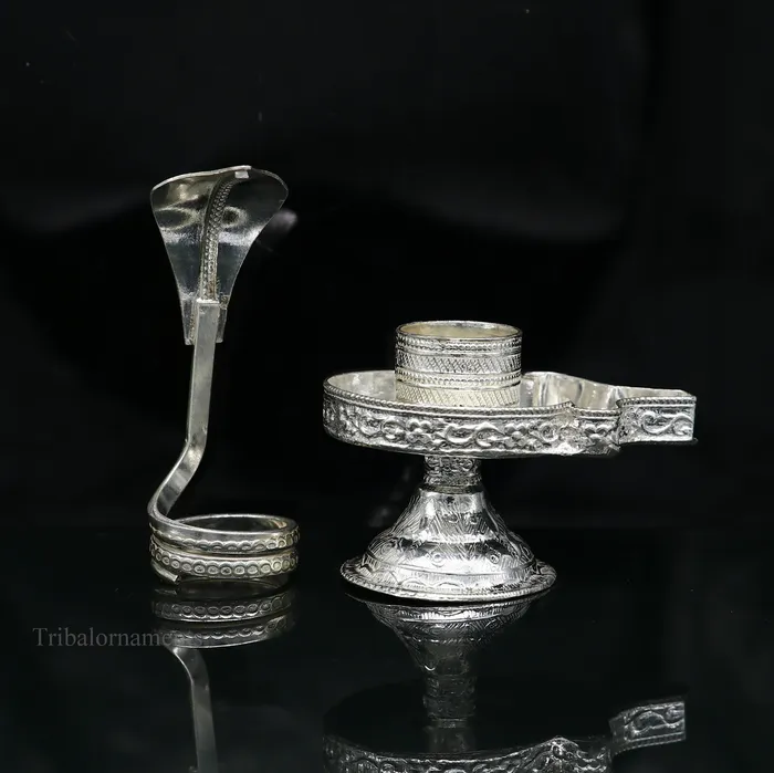 Necklaces TRIBAL ORNAMENTS Pure 925 solid sterling silver lord shiva lingam standjalheri use for puthold shiva lingam in home temple Shiva Vratam puja art su366