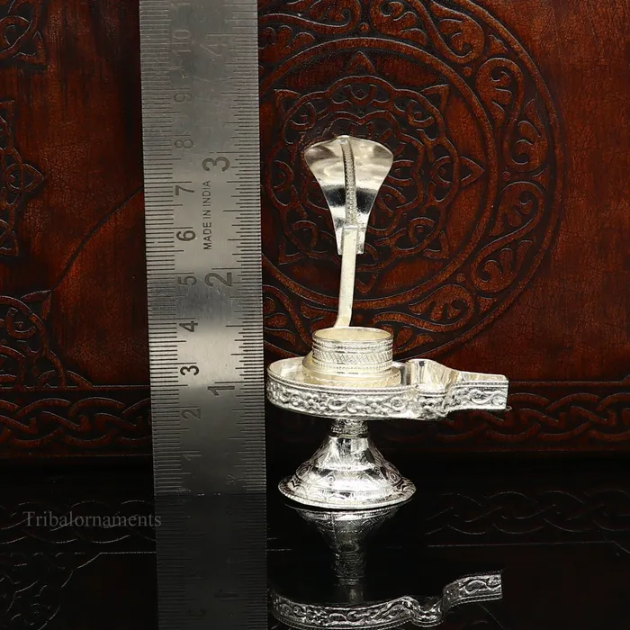 Necklaces TRIBAL ORNAMENTS Pure 925 solid sterling silver lord shiva lingam standjalheri use for puthold shiva lingam in home temple Shiva Vratam puja art su366