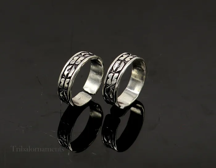 Rings TRIBAL ORNAMENTS Adjustable Toe ring 925 sterling silver handmade elegant design toe ring toe band stylish modern womens brides jewelry from india toer106 Rings TRIBAL ORNAMENTS Adjustable Toe ring 925 sterling silver handmade elegant design toe ring toe band stylish modern womens brides jewelry from india toer106