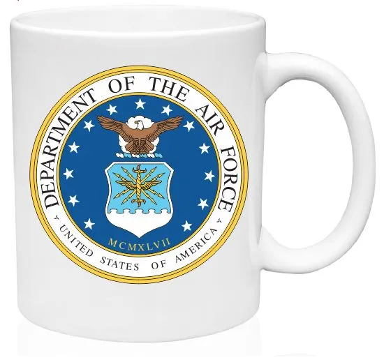 Sand Dollar Sales Earrings MG11 US Air Force Mug