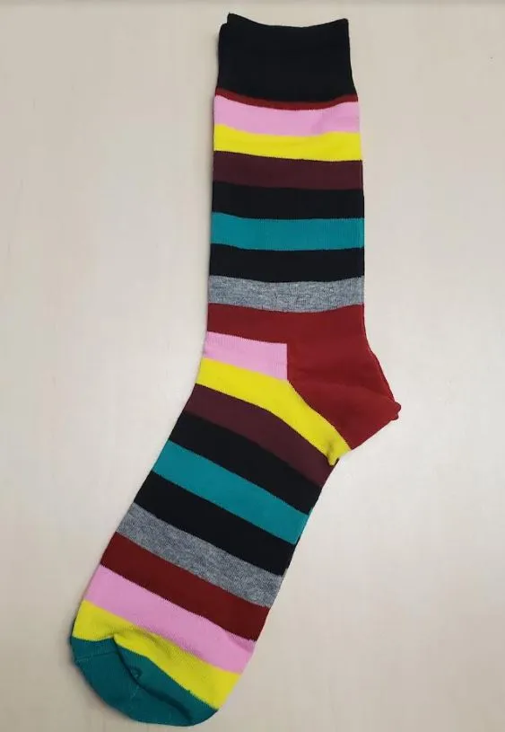 SF130 Multi Color Stripe Socks POLLY Necklaces