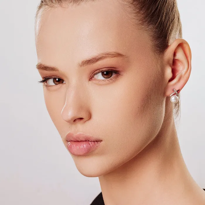 Top Grade Freshwater Pearl Set WS00125 X Collection Pearly Lustre Earrings