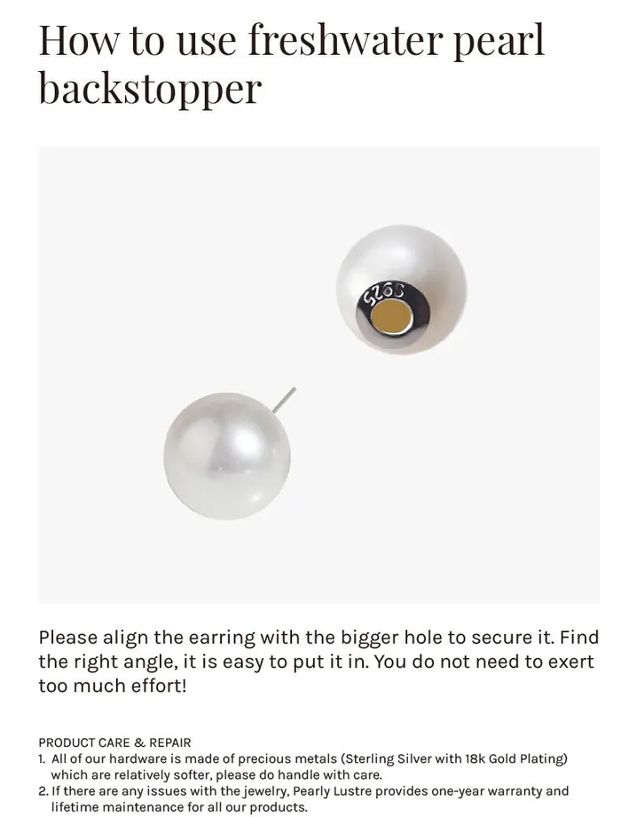 Top Grade Freshwater Pearl Set WS00125 X Collection Pearly Lustre Earrings
