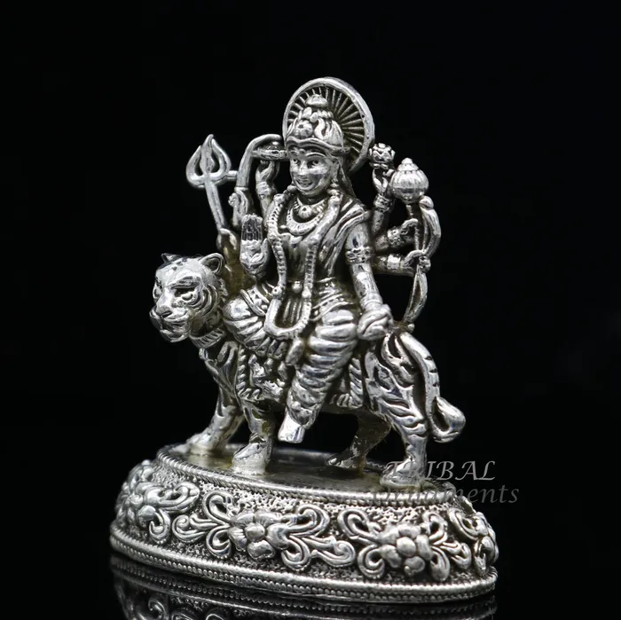 TRIBAL ORNAMENTS 925 Sterling silver Goddess durgabhawani maa Pooja Articles statue handcrafted decorative statue sculpture amazing gifting Art593 Rings