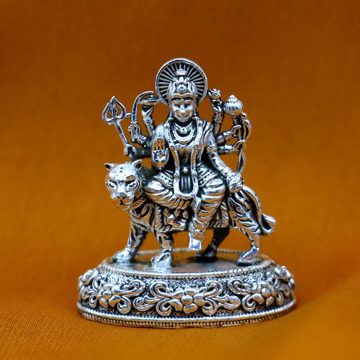 TRIBAL ORNAMENTS 925 Sterling silver Goddess durgabhawani maa Pooja Articles statue handcrafted decorative statue sculpture amazing gifting Art593 Rings