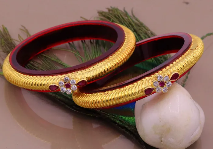 TRIBAL ORNAMENTS Bracelets Authentic 22 kt yellow gold handmade amazing vintage design indian traditional tribal bangle bracelet kada jewelry from Rajasthan INDIA ba45 TRIBAL ORNAMENTS Bracelets Authentic 22 kt yellow gold handmade amazing vintage design indian traditional tribal bangle bracelet kada jewelry from Rajasthan INDIA ba45