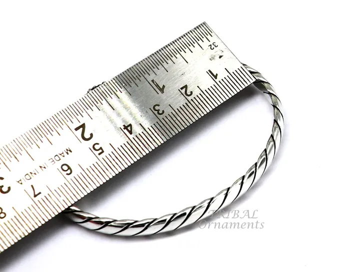 Vintage antique design handmade 925 sterling silver open face cuff bracelet kada excellent indian gifting jewelry for mens womens CUFF123 TRIBAL ORNAMENTS Bracelets