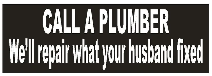 Winter Park Products Earrings STD644 Call a Plumber Funny Bumper Sticker