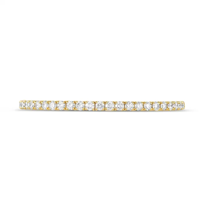 14K Yellow Gold Clasped Diamond Bangle Meierotto Jewelers PreStyled Sets 14K Yellow Gold Clasped Diamond Bangle Meierotto Jewelers PreStyled Sets