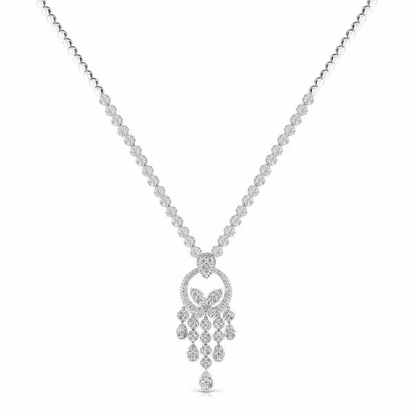 Beautiful ladies necklace 18kt White Gold 1520 ctw diamonds 10257 Diamond Source NYC Necklaces Beautiful ladies necklace 18kt White Gold 1520 ctw diamonds 10257 Diamond Source NYC Necklaces