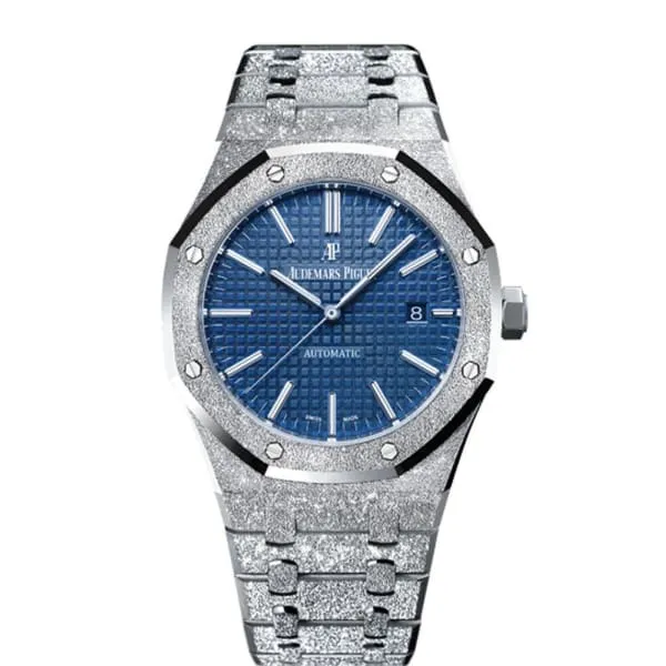 Bracelets Audemars Piguet Audemars Piguet Royal Oak Selfwinding 41mm Mens Watch Ref 15410BCGG1224BC01 Blue Dial 18K Frosted White Gold Bracelet Bracelets Audemars Piguet Audemars Piguet Royal Oak Selfwinding 41mm Mens Watch Ref 15410BCGG1224BC01 Blue Dial 18K Frosted White Gold Bracelet