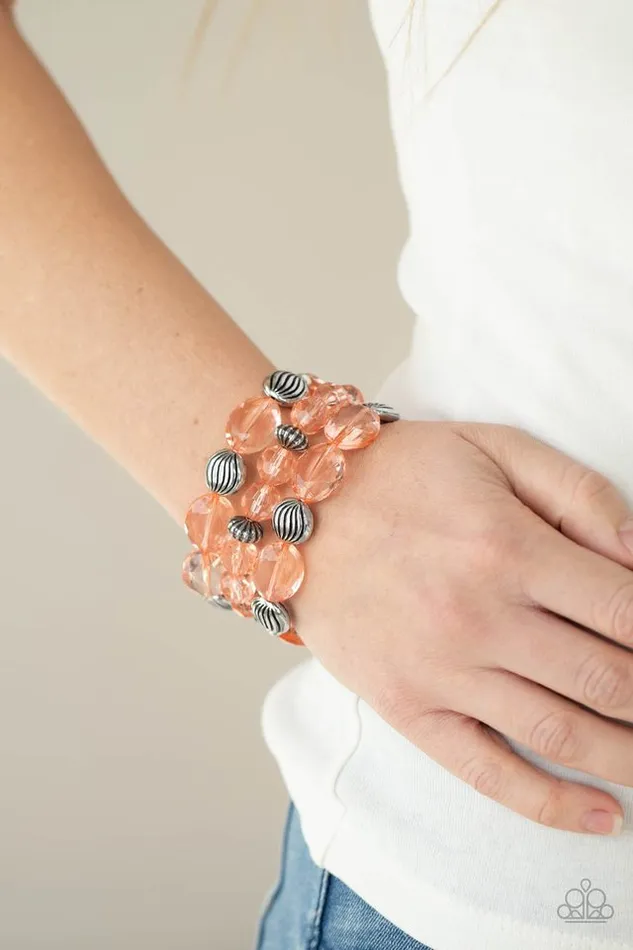 Bracelets Paparazzi Bracelet Crystal Charisma Orange Paparazzi Jewelry