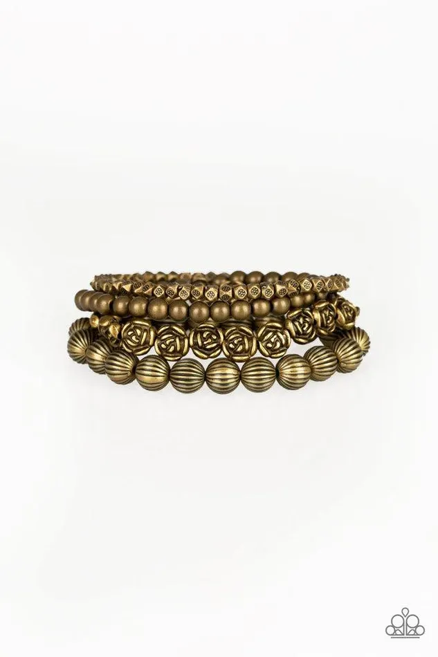 Bracelets Paparazzi Bracelet Rose Garden Gala Brass Paparazzi Jewelry