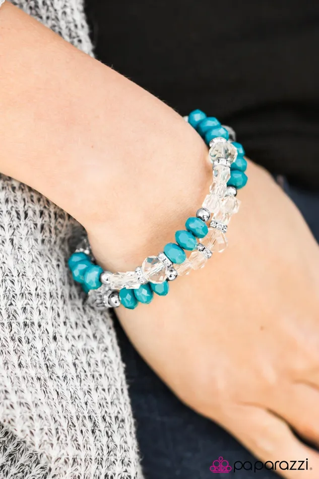 Bracelets Paparazzi Jewelry Paparazzi Bracelet A Midsummer Nights GLEAM Blue
