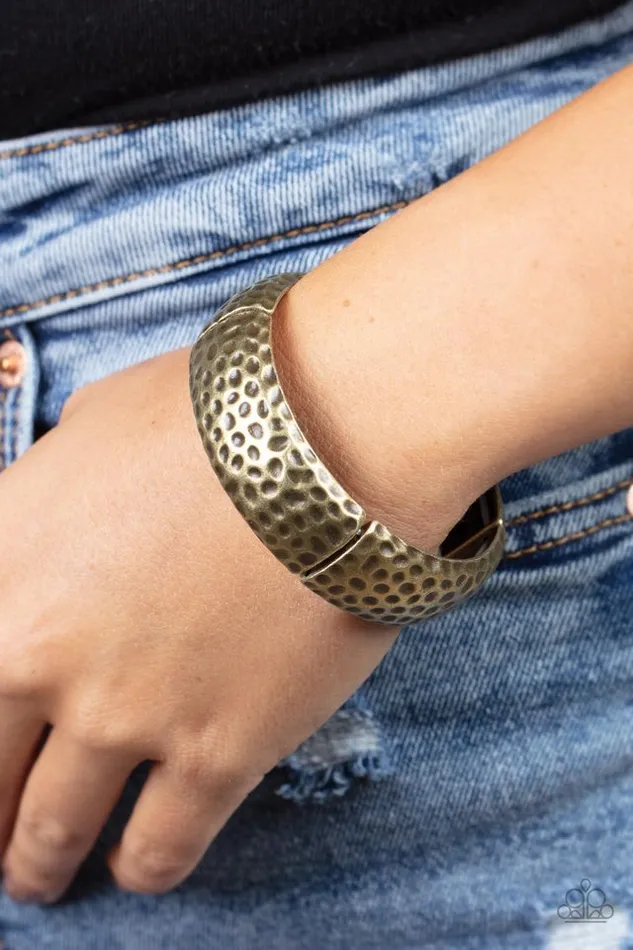 Bracelets Paparazzi Jewelry Paparazzi Bracelet Come Under The Hammer Brass