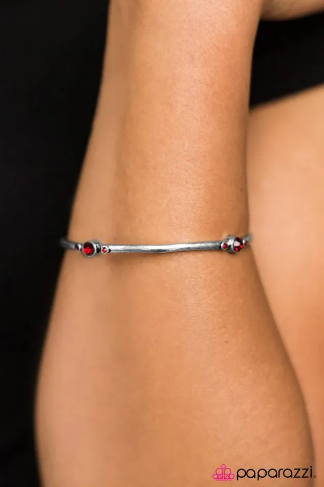 Bracelets Paparazzi Jewelry Paparazzi Bracelet Girl Of My GLEAMS Red