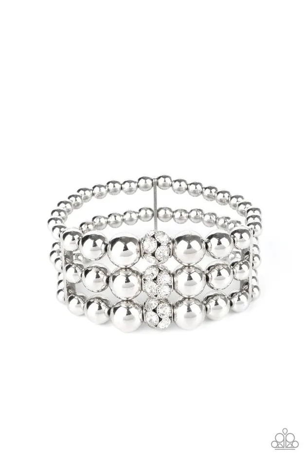 Bracelets Paparazzi Jewelry Paparazzi Bracelet Icing On The Top White Bracelets Paparazzi Jewelry Paparazzi Bracelet Icing On The Top White