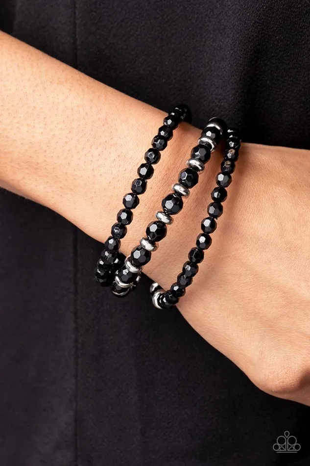 Bracelets Paparazzi Jewelry Paparazzi Bracelet Its a Vibe Black