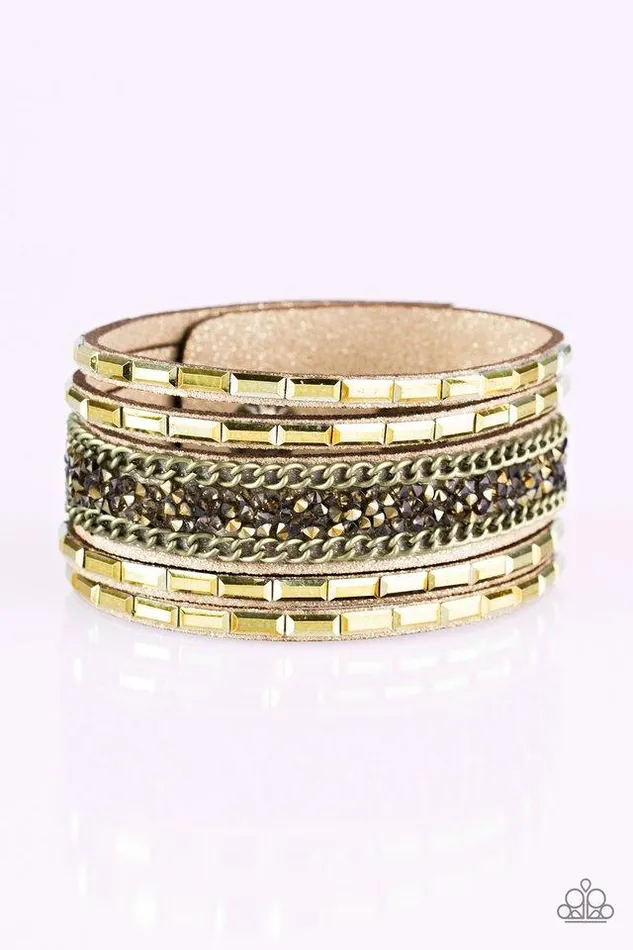 Bracelets Paparazzi Jewelry Paparazzi Bracelet Less Bitter More Glitter Brass