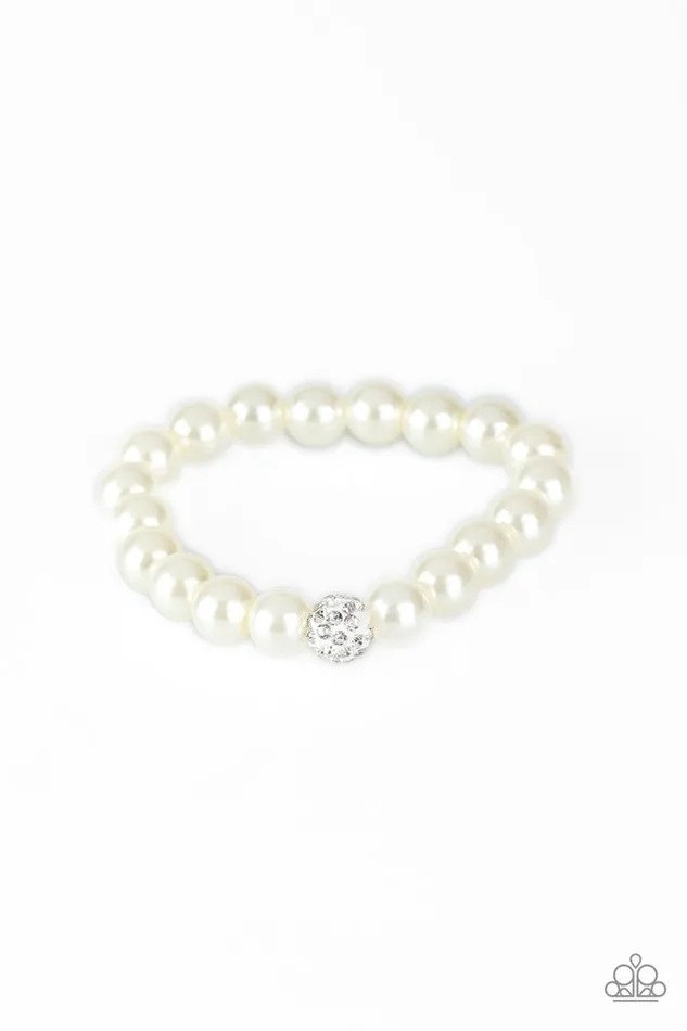 Bracelets Paparazzi Jewelry Paparazzi Bracelet POSHing Your Luck White Bracelets Paparazzi Jewelry Paparazzi Bracelet POSHing Your Luck White