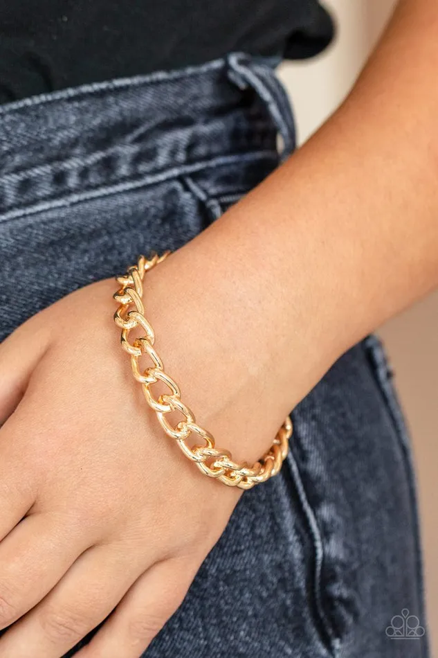 Bracelets Paparazzi Jewelry Paparazzi Bracelet Rebel Radar Gold