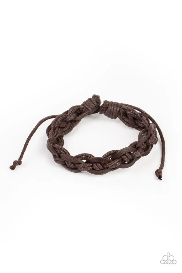 Bracelets Paparazzi Jewelry Paparazzi Bracelet Rugged Adventure Brown Bracelets Paparazzi Jewelry Paparazzi Bracelet Rugged Adventure Brown