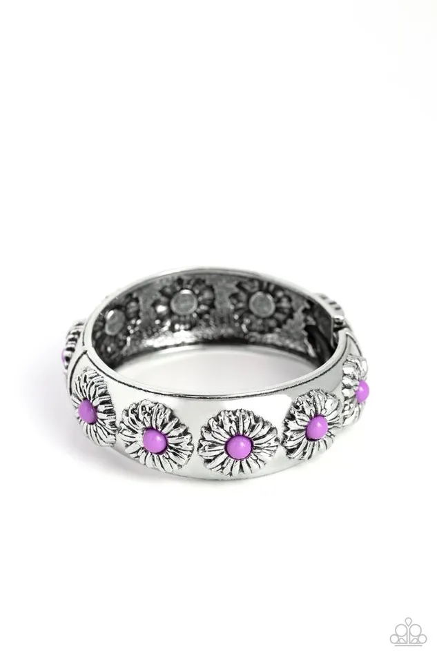 Bracelets Paparazzi Jewelry Paparazzi Bracelet Taking FLORAL Purple Bracelets Paparazzi Jewelry Paparazzi Bracelet Taking FLORAL Purple