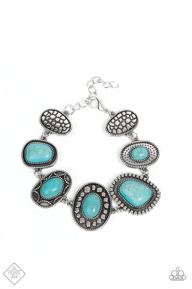 Bracelets Paparazzi Jewelry Paparazzi Bracelet Taos Trendsetter Blue