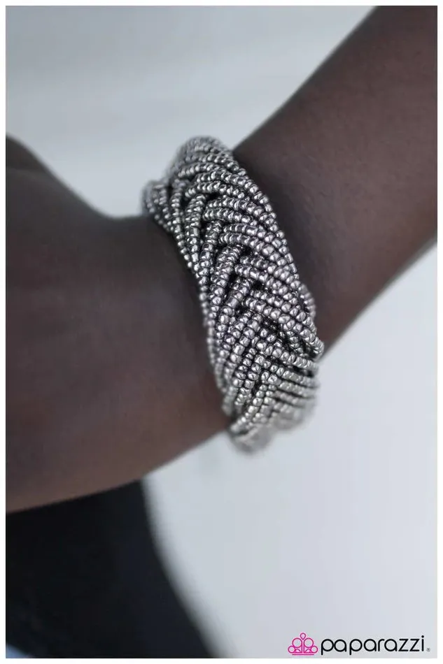 Bracelets Paparazzi Jewelry Paparazzi Bracelet Youre All I BEAD Silver