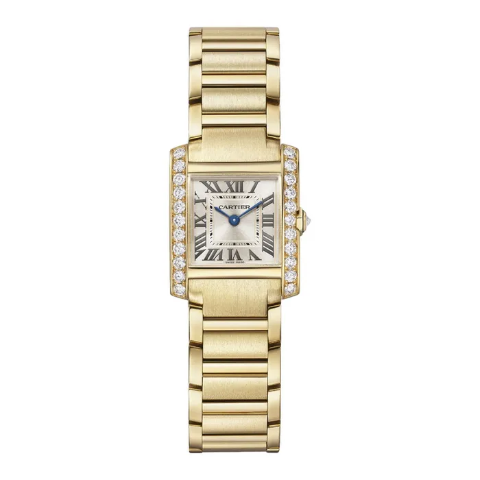 Cartier Tank Francaise 257mm Womens watch Ref WJTA0039 Gold Roman Dial Diamond Bezel 18K Yellow Gold Bracelet Cartier Bracelets Cartier Tank Francaise 257mm Womens watch Ref WJTA0039 Gold Roman Dial Diamond Bezel 18K Yellow Gold Bracelet Cartier Bracelets